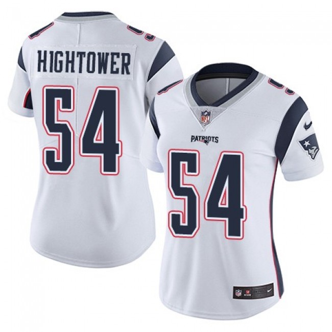 Women's Patriots #54 Dont'a Hightower White Stitched NFL Vapor Untouchable Limited Jersey