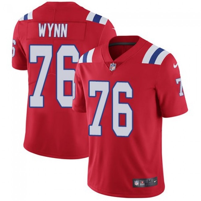 Nike Patriots #76 Isaiah Wynn Red Alternate Men's Stitched NFL Vapor Untouchable Limited Jersey