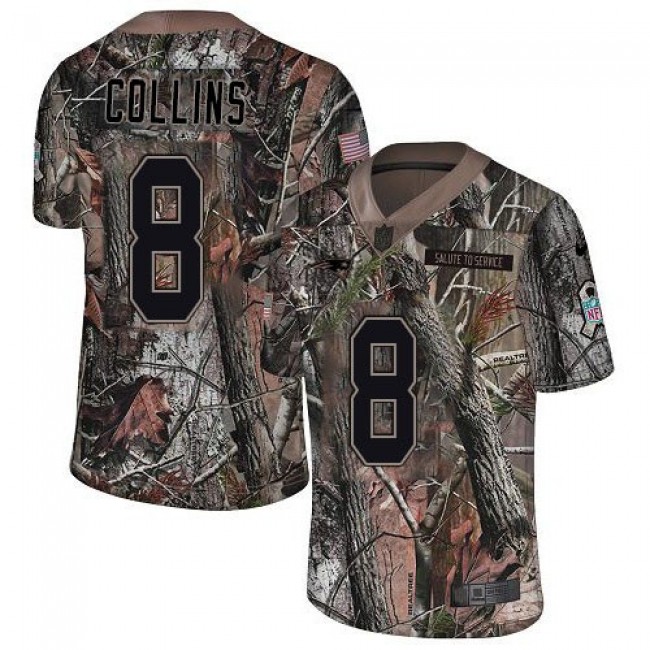 Nike Patriots #8 Jamie Collins Sr Camo Men's Stitched NFL Limited Rush Realtree Jersey