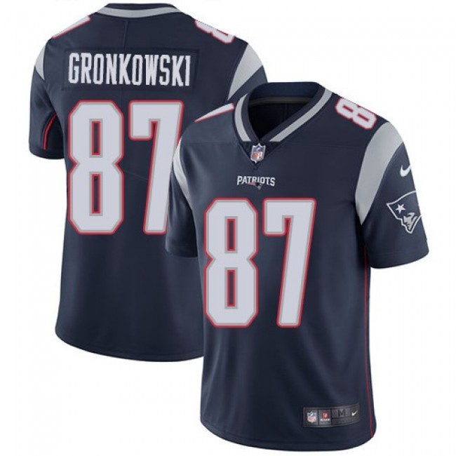 New England Patriots #87 Rob Gronkowski Navy Blue Team Color Youth Stitched NFL Vapor Untouchable Limited Jersey