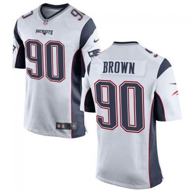 New England Patriots #90 Malcom Brown White Youth Stitched NFL New Elite Jersey