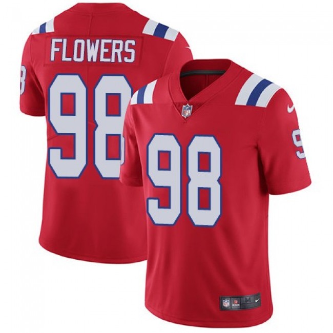New England Patriots #98 Trey Flowers Red Alternate Youth Stitched NFL Vapor Untouchable Limited Jersey