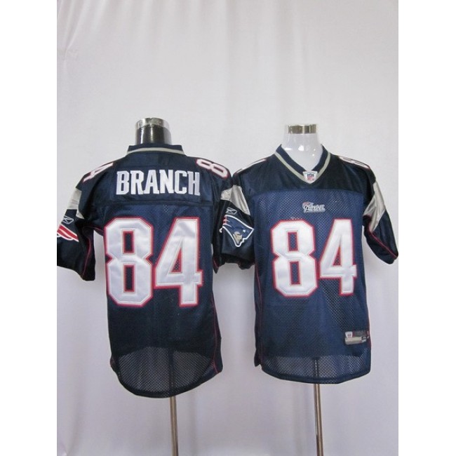 Patriots #84 Deion Branch Dark Blue Stitched NFL Jersey