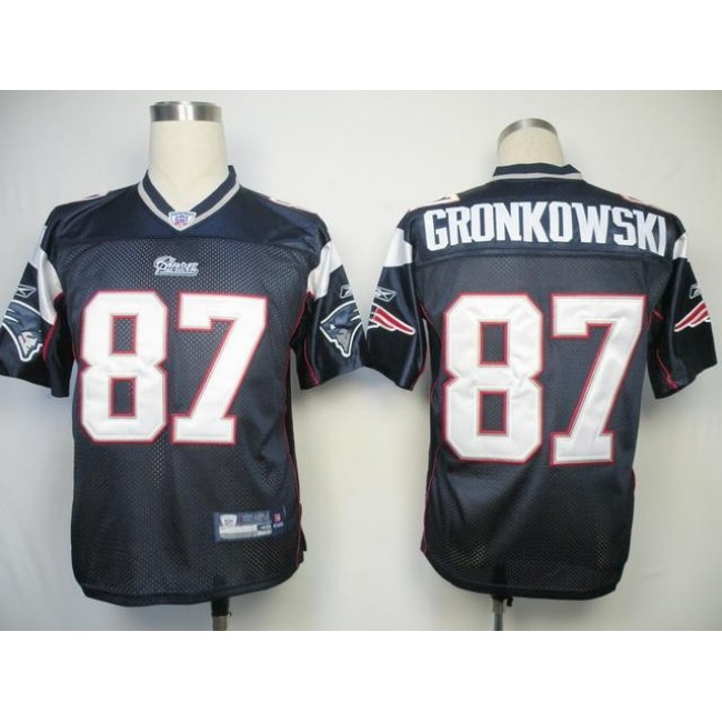 Patriots #87 Rob Gronkowski Dark Blue Stitched NFL Jersey