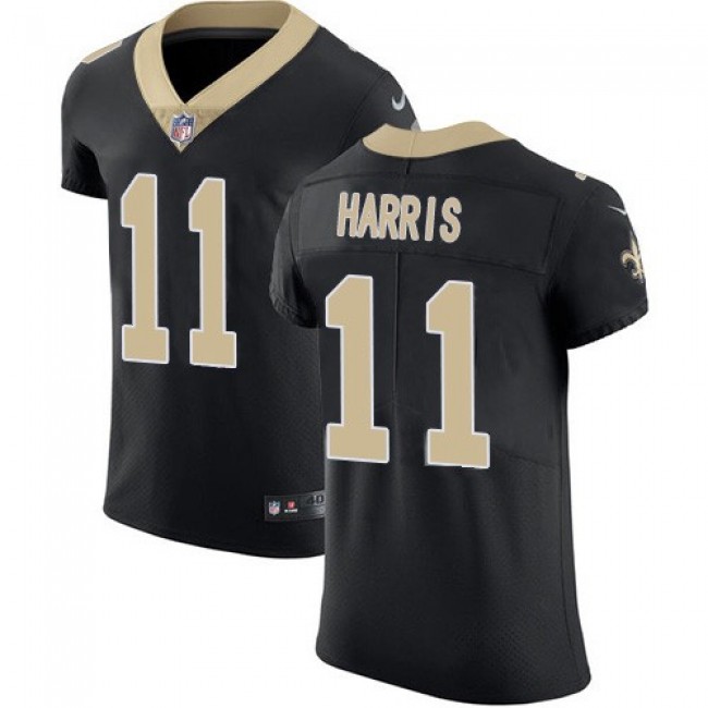 Nike Saints #11 Deonte Harris Black Team Color Men's Stitched NFL Vapor Untouchable Elite Jersey