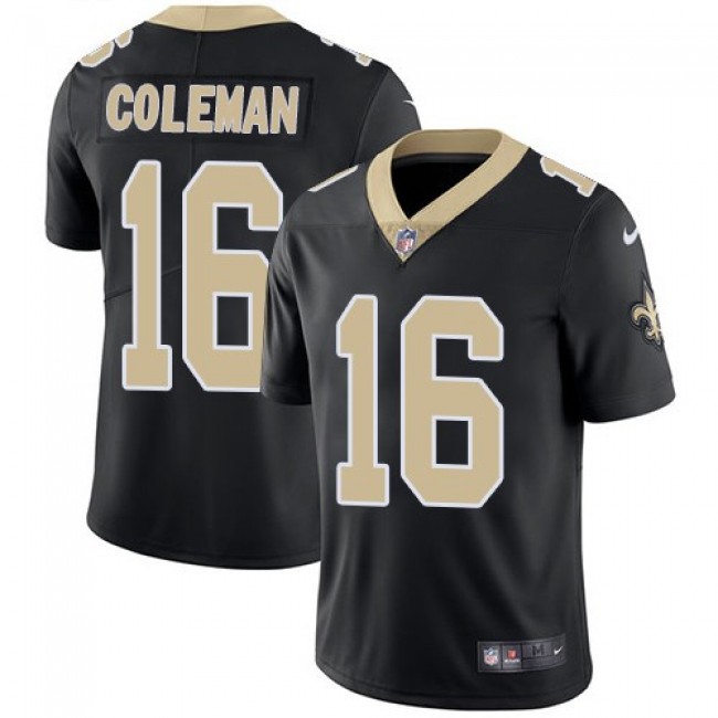 New Orleans Saints #16 Brandon Coleman Black Team Color Youth Stitched NFL Vapor Untouchable Limited Jersey