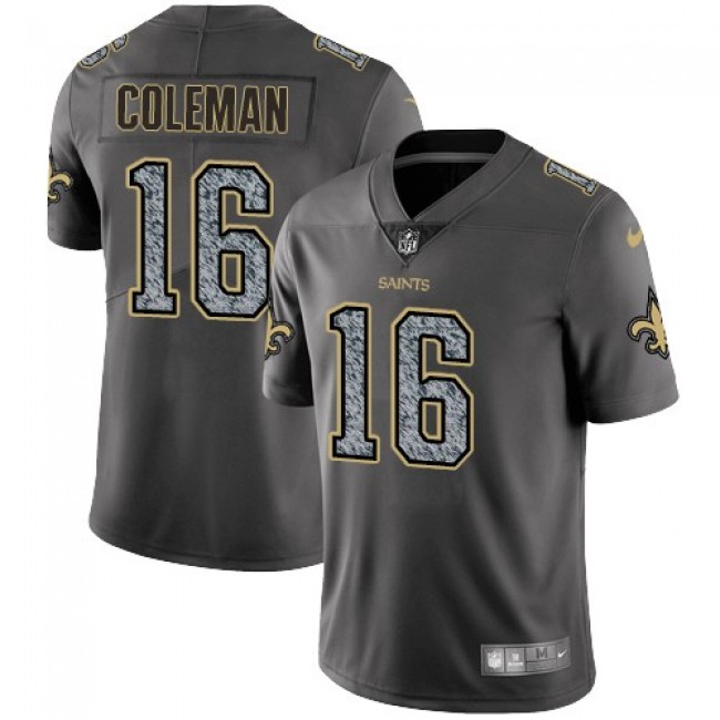 New Orleans Saints #16 Brandon Coleman Gray Static Youth Stitched NFL Vapor Untouchable Limited Jersey