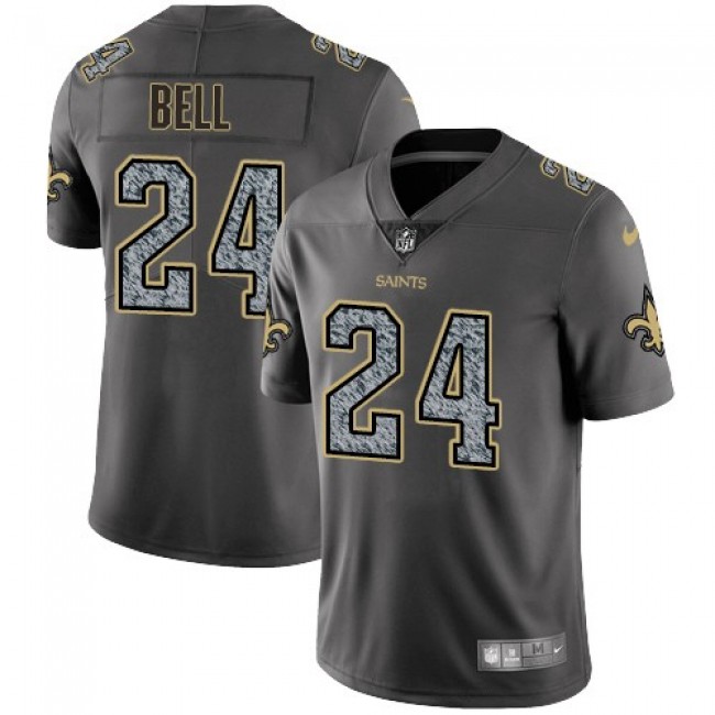 Nike Saints #24 Vonn Bell Gray Static Men's Stitched NFL Vapor Untouchable Limited Jersey