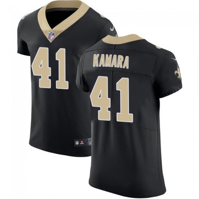 Nike Saints #41 Alvin Kamara Black Team Color Men's Stitched NFL Vapor Untouchable Elite Jersey