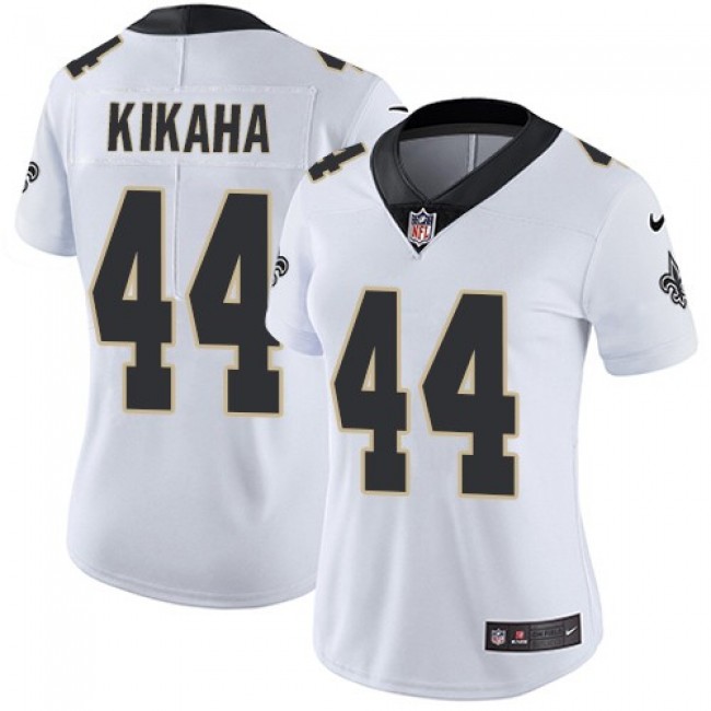 Women's Saints #44 Hau'oli Kikaha White Stitched NFL Vapor Untouchable Limited Jersey