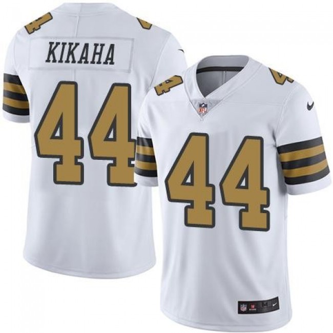 New Orleans Saints #44 Hau oli Kikaha White Youth Stitched NFL Limited Rush Jersey