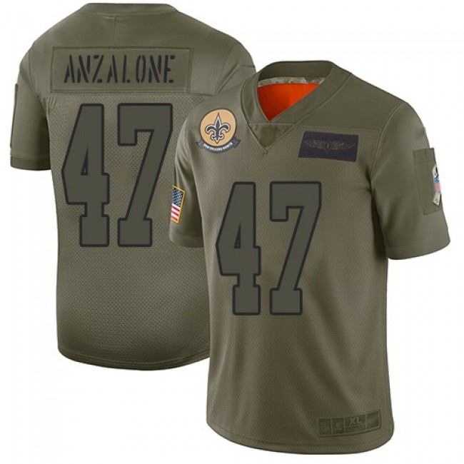 Nike Saints #47 Alex Anzalone Camo Men's Stitched NFL Limited 2019 Salute To Service Jersey