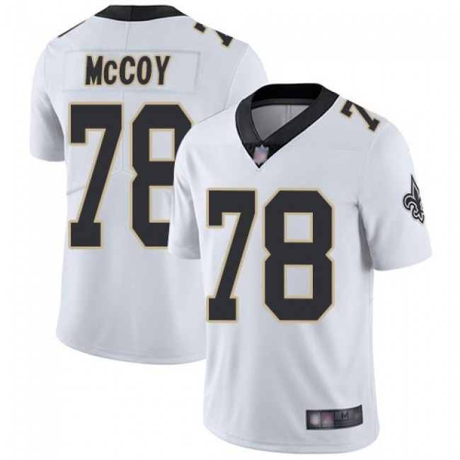 Nike Saints #78 Erik McCoy White Men's Stitched NFL Vapor Untouchable Limited Jersey