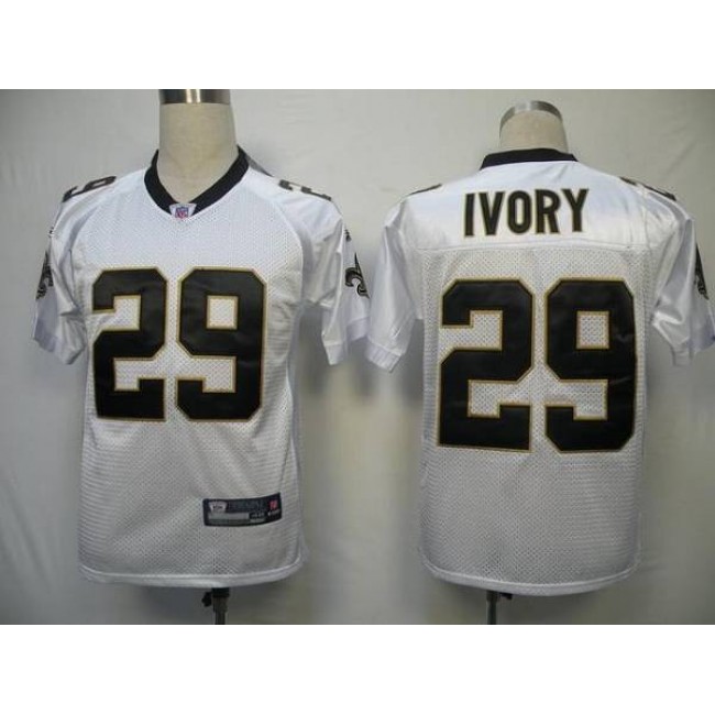 Saints #29 Christopher Ivory White Stitched NFL Jersey