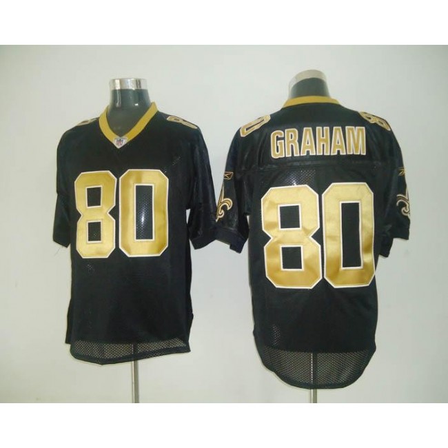 Saints #80 Jimmy Graham Black Stitched NFL Jersey