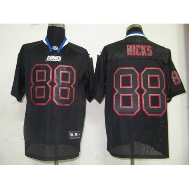 Giants #88 Hakeem Nicks Lights Out Black Stitched NFL Jersey