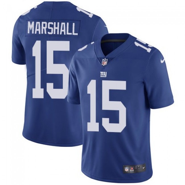 New York Giants #15 Brandon Marshall Royal Blue Team Color Youth Stitched NFL Vapor Untouchable Limited Jersey