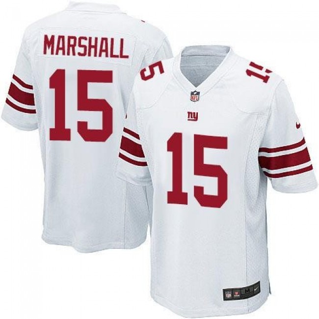 New York Giants #15 Brandon Marshall White Youth Stitched NFL Elite Jersey