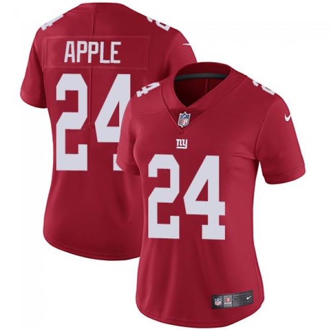 Women's Giants #24 Eli Apple Red Alternate Stitched NFL Vapor Untouchable Limited Jersey