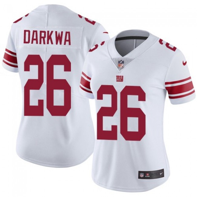 Women's Giants #26 Orleans Darkwa White Stitched NFL Vapor Untouchable Limited Jersey