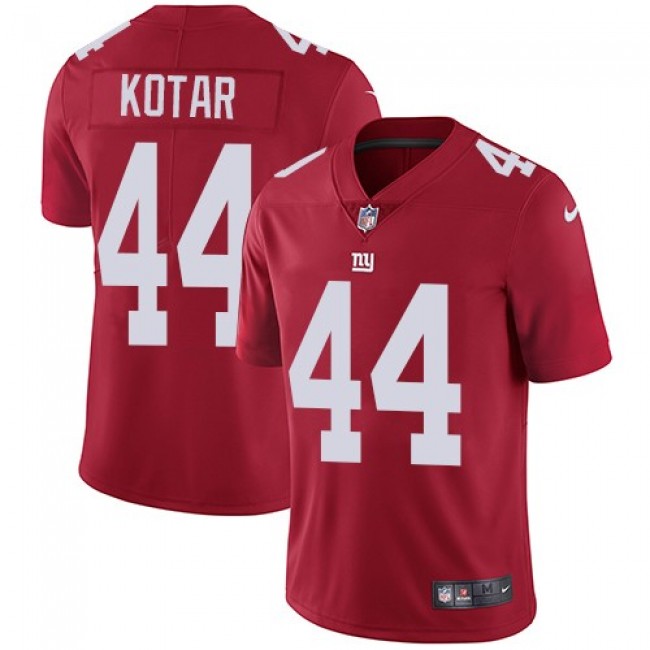 New York Giants #44 Doug Kotar Red Alternate Youth Stitched NFL Vapor Untouchable Limited Jersey