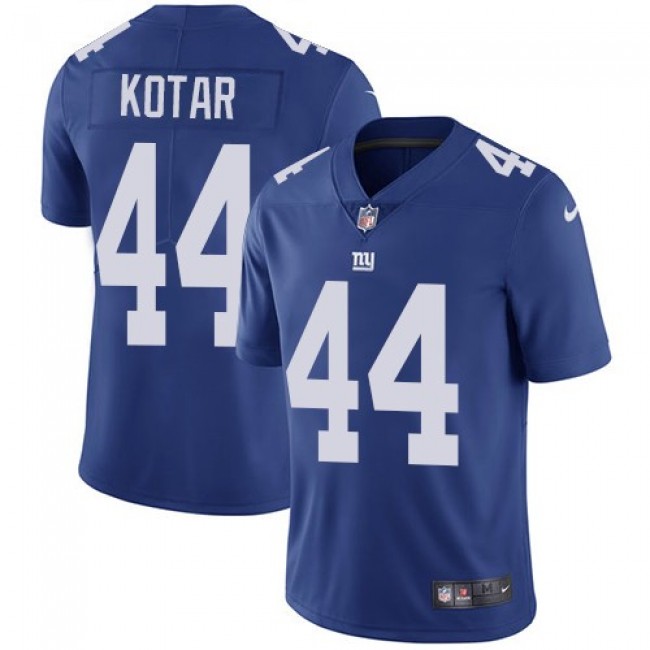 New York Giants #44 Doug Kotar Royal Blue Team Color Youth Stitched NFL Vapor Untouchable Limited Jersey
