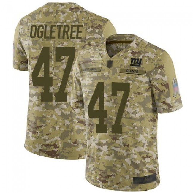 Nike Giants #47 Alec Ogletree Camo Men's Stitched NFL Limited 2018 Salute To Service Jersey