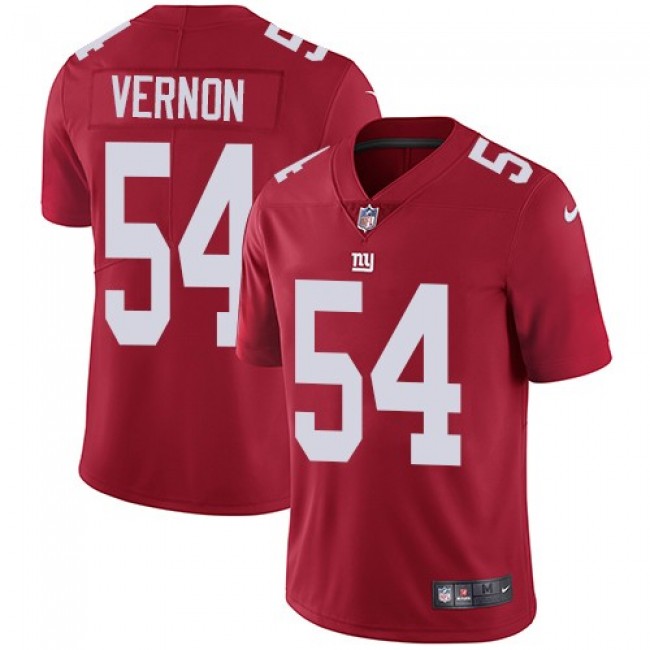 New York Giants #54 Olivier Vernon Red Alternate Youth Stitched NFL Vapor Untouchable Limited Jersey