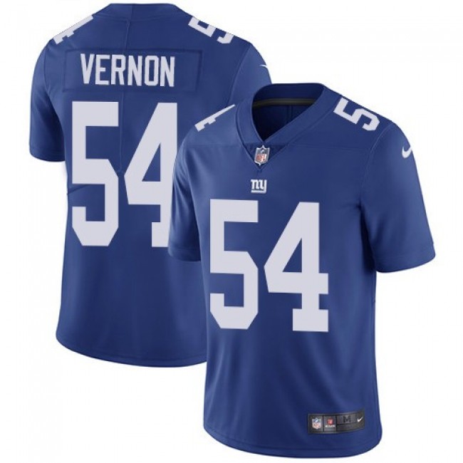 New York Giants #54 Olivier Vernon Royal Blue Team Color Youth Stitched NFL Vapor Untouchable Limited Jersey