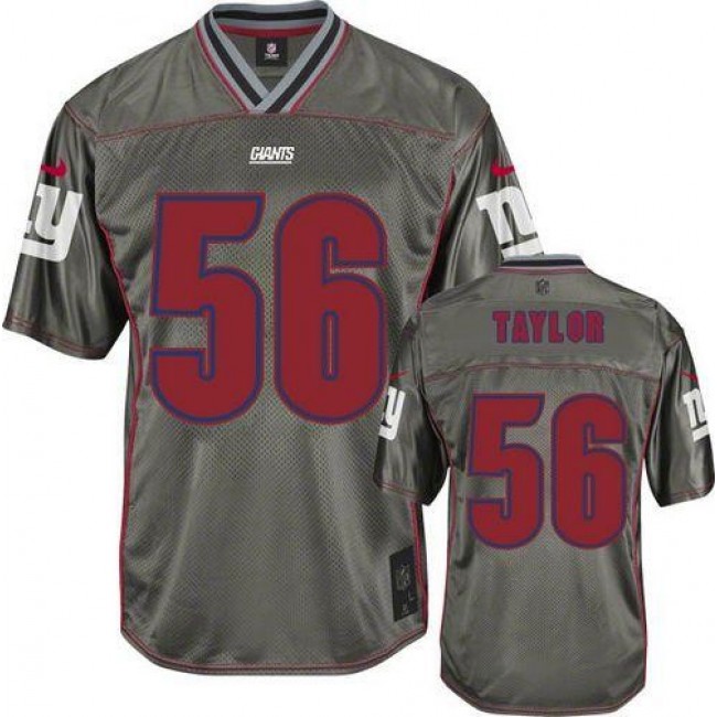New York Giants #56 Lawrence Taylor Grey Youth Stitched NFL Elite Vapor Jersey
