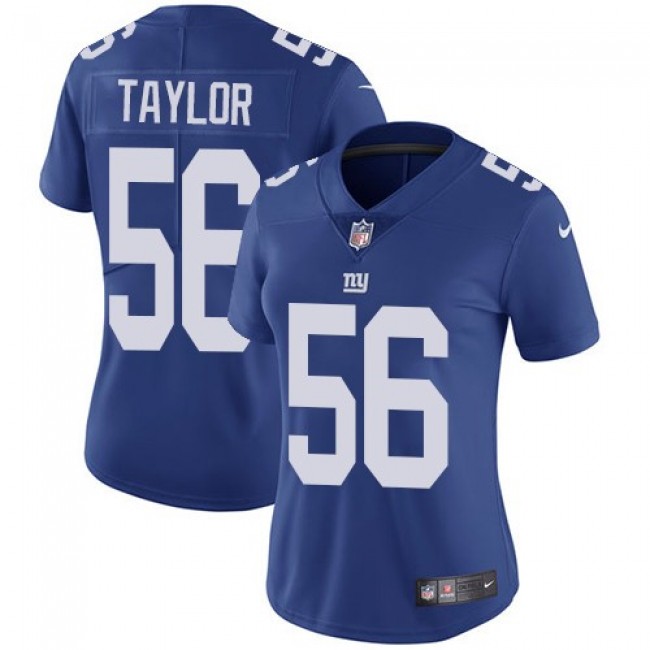 Women's Giants #56 Lawrence Taylor Royal Blue Team Color Stitched NFL Vapor Untouchable Limited Jersey