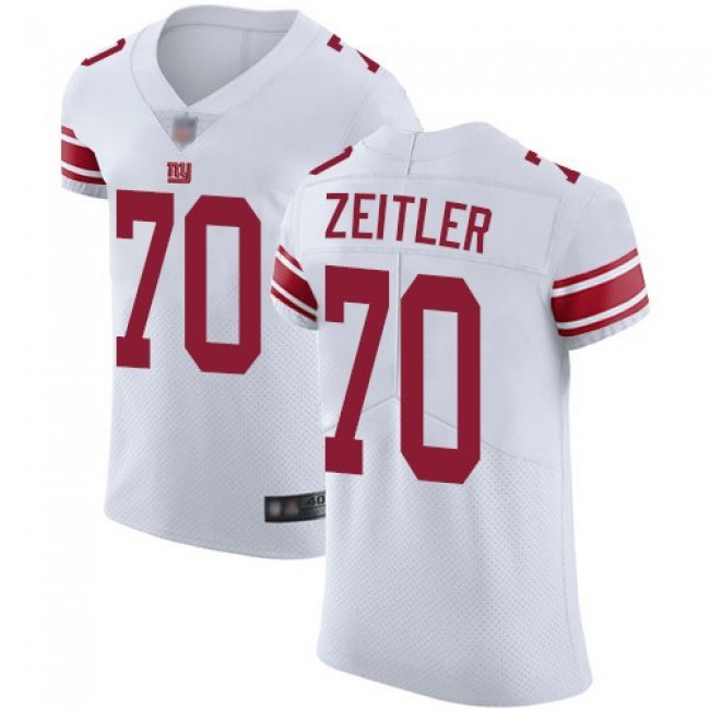 Nike Giants #70 Kevin Zeitler White Men's Stitched NFL Vapor Untouchable Elite Jersey