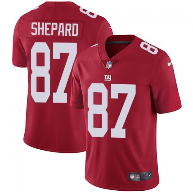 New York Giants #87 Sterling Shepard Red Alternate Youth Stitched NFL Vapor Untouchable Limited Jersey