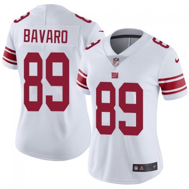 Women's Giants #89 Mark Bavaro White Stitched NFL Vapor Untouchable Limited Jersey