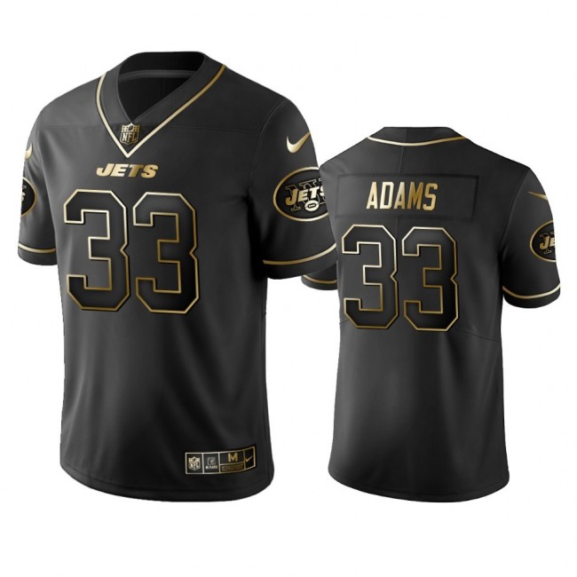 Jets #33 Jamal Adams Men's Stitched NFL Vapor Untouchable Limited Black Golden Jersey