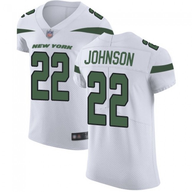Nike Jets #22 Trumaine Johnson White Men's Stitched NFL Vapor Untouchable Elite Jersey