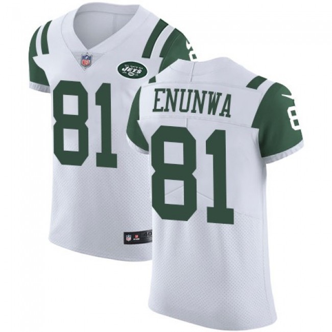 Nike Jets #81 Quincy Enunwa White Men's Stitched NFL Vapor Untouchable Elite Jersey