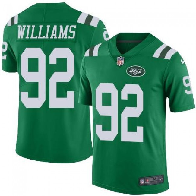 New York Jets #92 Leonard Williams Green Youth Stitched NFL Limited Rush Jersey