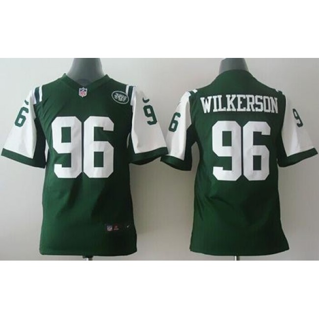 New York Jets #96 Muhammad Wilkerson Green Team Color Youth Stitched NFL Elite Jersey