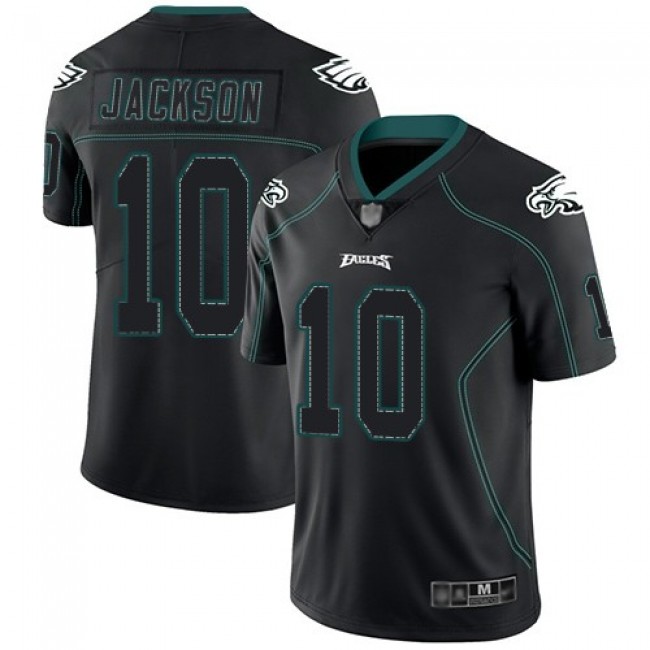 Nike Eagles #10 DeSean Jackson Lights Out Black Men's Stitched NFL Limited Rush Jersey