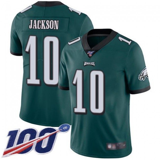 Nike Eagles #10 DeSean Jackson Midnight Green Team Color Men's Stitched NFL 100th Season Vapor Limited Jersey