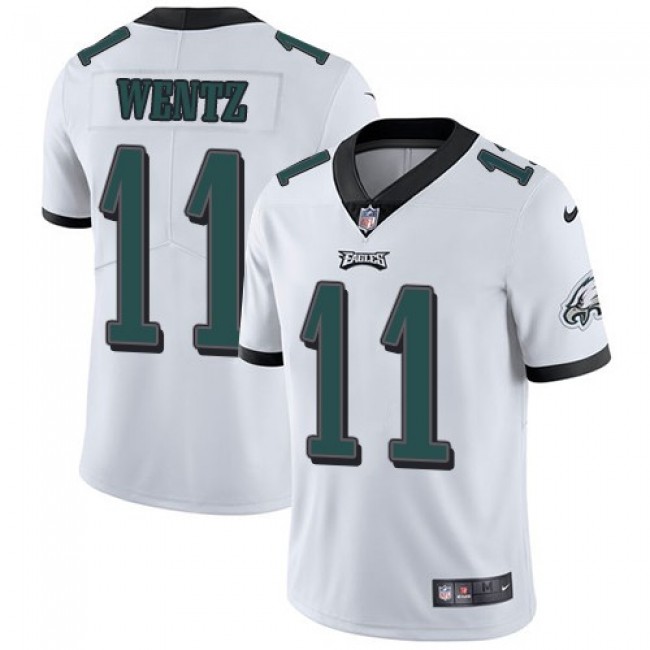 Philadelphia Eagles #11 Carson Wentz White Youth Stitched NFL Vapor Untouchable Limited Jersey