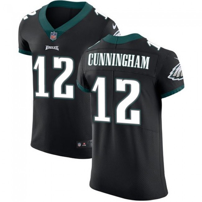 Nike Eagles #12 Randall Cunningham Black Alternate Men's Stitched NFL Vapor Untouchable Elite Jersey