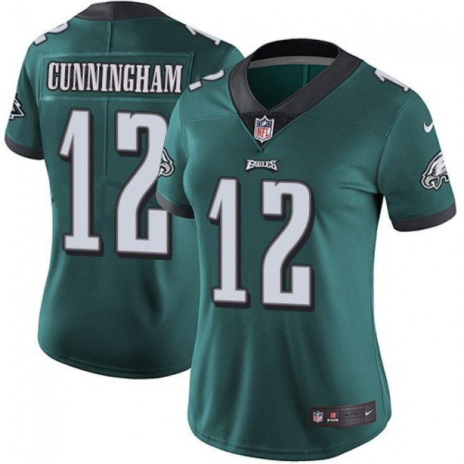 Women's Eagles #12 Randall Cunningham Midnight Green Team Color Stitched NFL Vapor Untouchable Limited Jersey