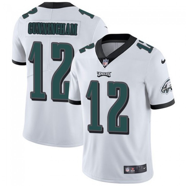 Philadelphia Eagles #12 Randall Cunningham White Youth Stitched NFL Vapor Untouchable Limited Jersey