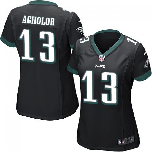 Women's Eagles #13 Nelson Agholor Black Alternate Stitched NFL New Elite Jersey