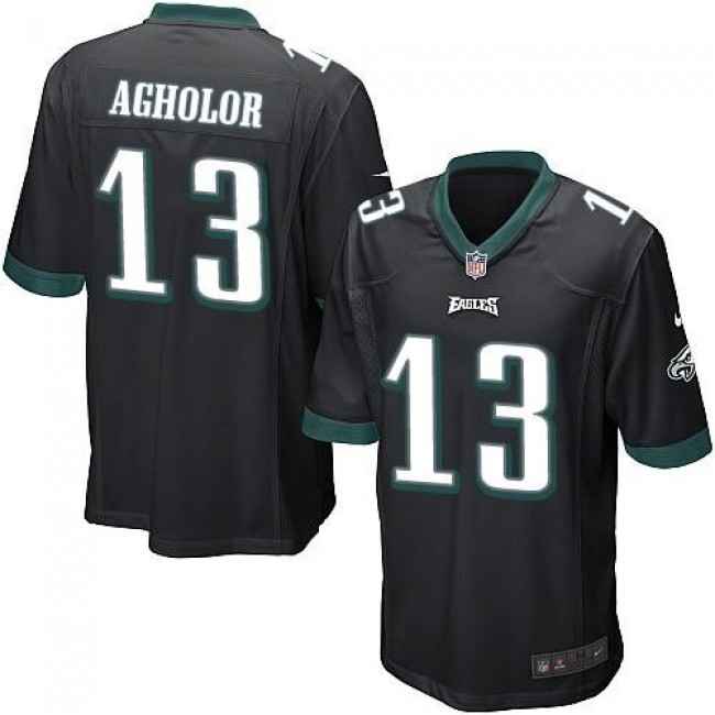 Philadelphia Eagles #13 Nelson Agholor Black Alternate Youth Stitched NFL New Elite Jersey