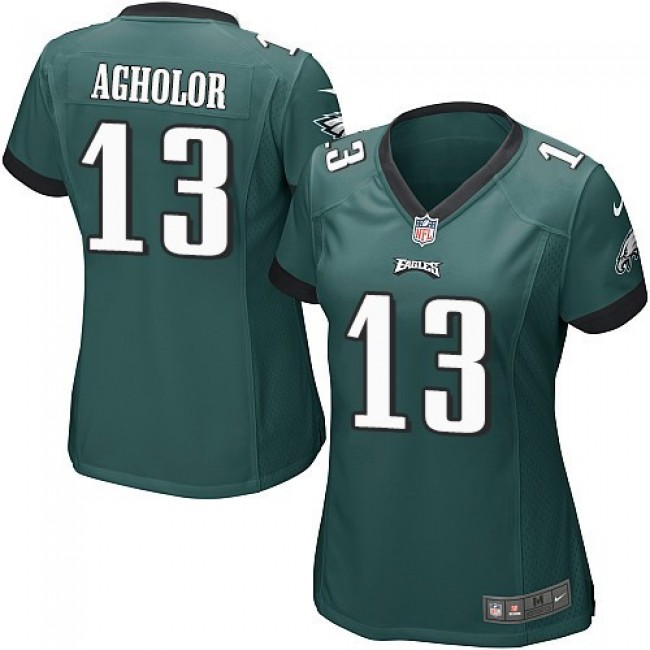 Women's Eagles #13 Nelson Agholor Midnight Green Team Color Stitched NFL New Elite Jersey