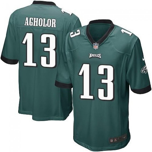 Philadelphia Eagles #13 Nelson Agholor Midnight Green Team Color Youth Stitched NFL New Elite Jersey