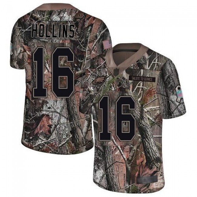 Nike Eagles #16 Mack Hollins Camo Men's Stitched NFL Limited Rush Realtree Jersey